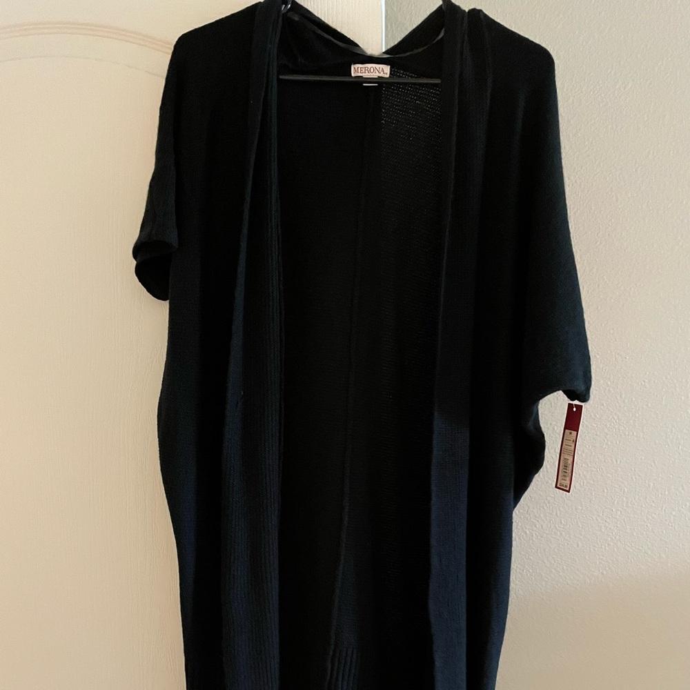 Merona Black Short sleeve cardigan